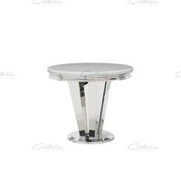 Riccardo White Marble 90 Round Dining Table