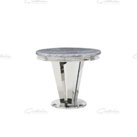 Riccardo Grey Marble 90 Round Dining Table